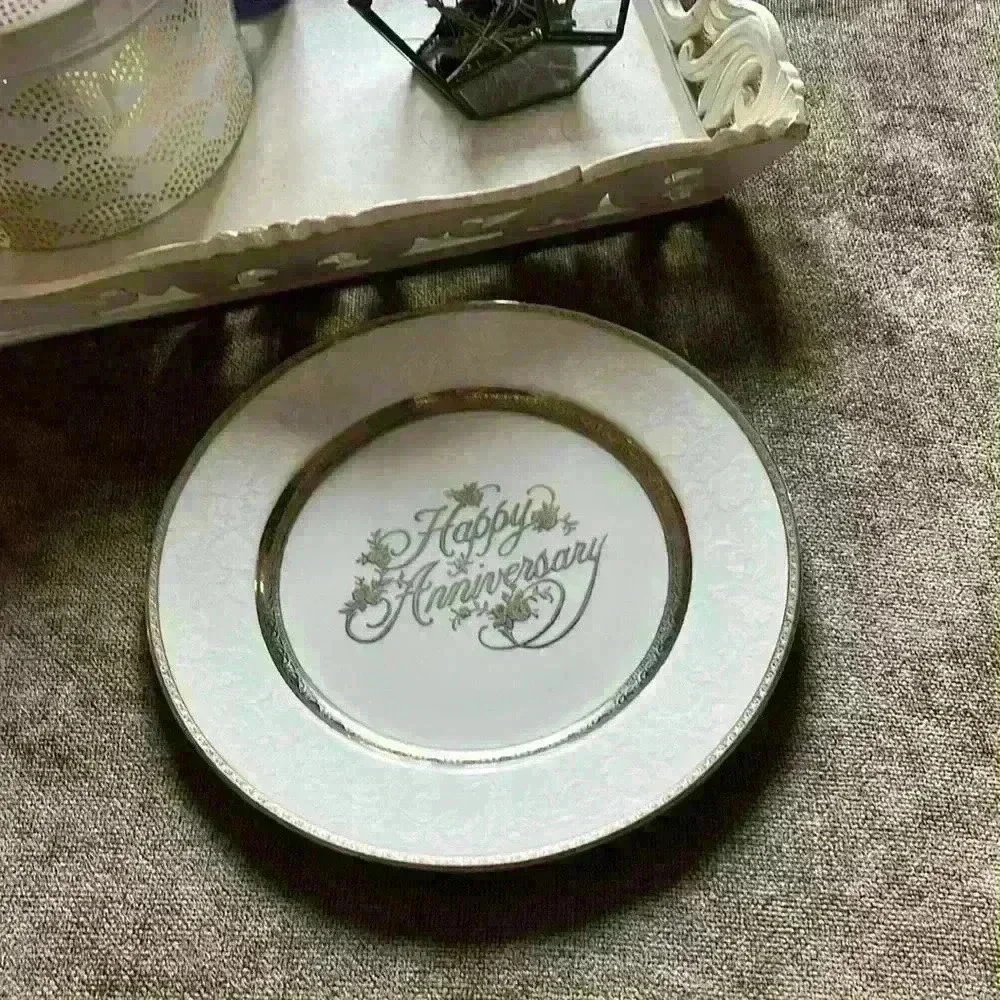 Mikasa “Happy Anniversary” Silver Plate